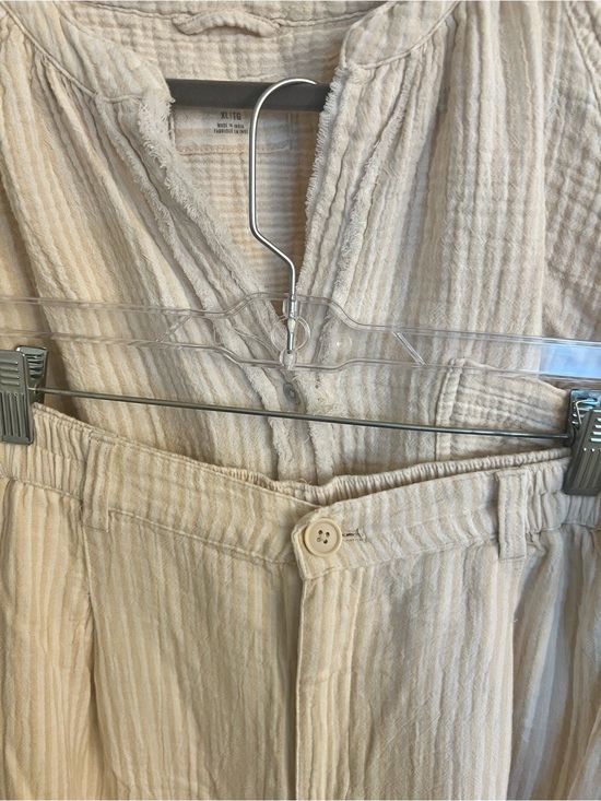 aerie Pants - aerie Light Cream 100% Cotton Two-Piece Set